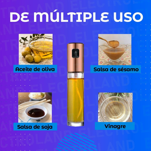 Imagen 6 de 10 de Rociador Spray Cocina Vinagre Aceites Acero Inoxidable 100ml