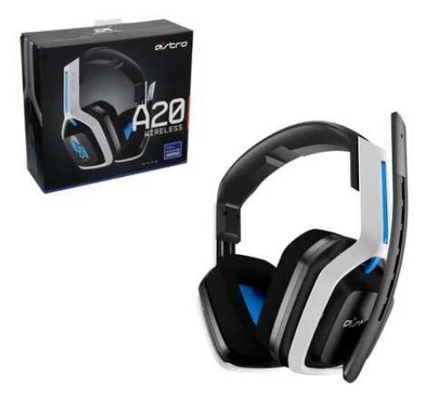 Audífono Gamer Astro A20 Wireless Ps4-ps5-pc-mac White Blue 