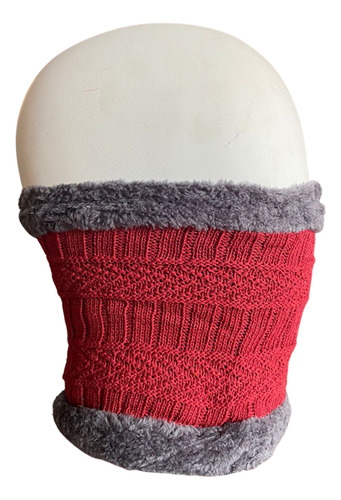 Beanie Con Cuellera: Gorro Rojo Con Bufanda