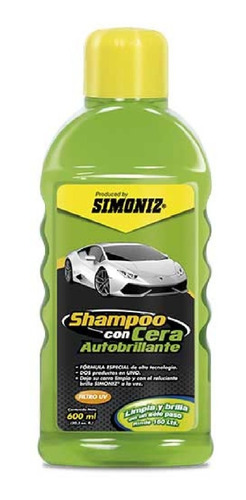 Shampoo Para Automiviles 600 Ml Simoniz Y Cera Autobrillante