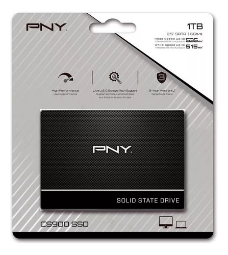 Disco Sólido  Pny  1tb 2.5 Sata 3 