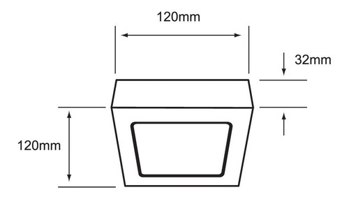 Lampara Sobreponer Techo Blanco 6w Luz Día 6ptlledc65mvb