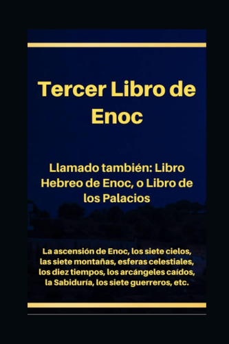 Libro: Tercer Libro De Enoc: Versión Hebrea Del Libro De Eno