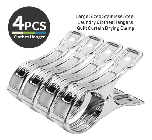 4 Unids/set Pinzas Grandes De Acero Inoxidable Para