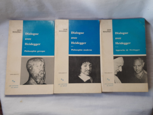 Imagen 1 de 8 de Dialogue Avec Heidegger 3 Tomos Jean Beaufret Les Minuit