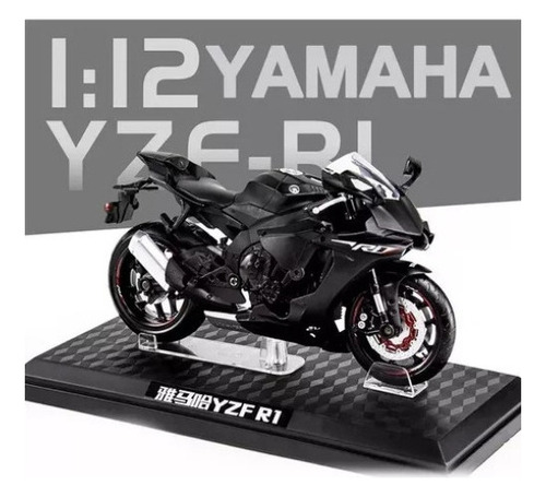 1:12 Base Metálica Para Moto Con Miniatura De Yamaha R6