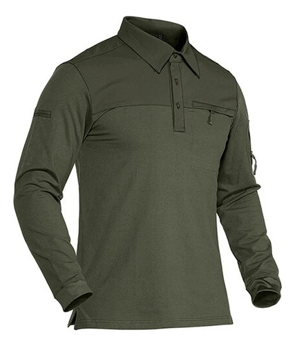 Camisas Tácticas Para Hombre, Bolsillos Militares, Ripstop R