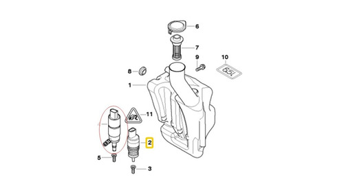 Motor Deposito Limpiabrisas Bmw 318i - Volkswagen Jetta