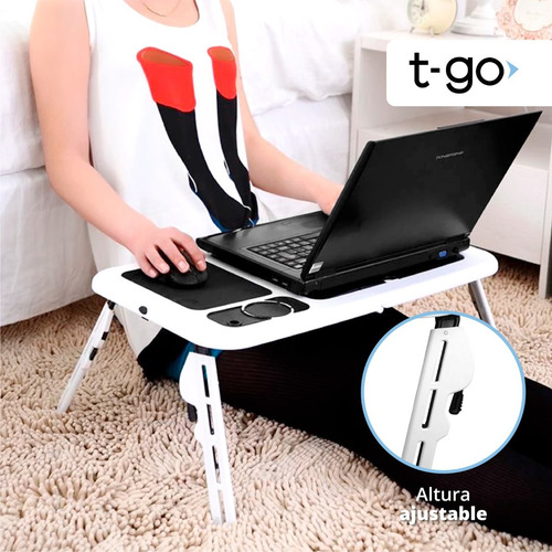 Imagen 8 de 10 de Mesa Plegable Porta Notebook Con Base Refrigerante Coolers