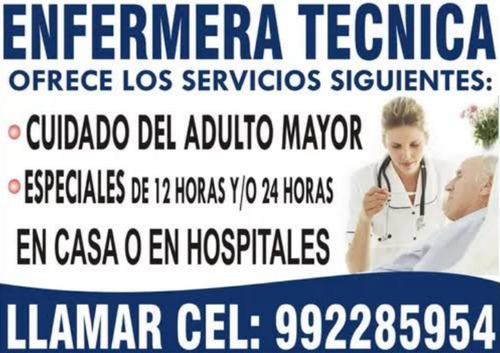 Enfermera A Domicilio Y Atencion Del Adulto Mayor 