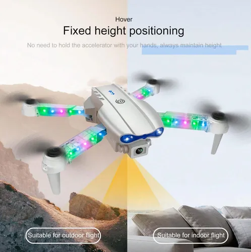 Dron Multifuncional E99 Cámara Dual Vuelo Transmisión Volar