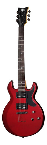 Guitarra eléctrica Schecter SGR S-1 de tilo metallic red metalizado con diapasón de palo de rosa