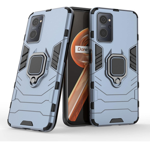 Funda Uso Rudo Carcasa Para Realme 9i+mica Azul Oppo A96 4g / A76 4g / Realme 9i