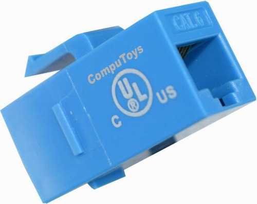 Zurj46 Keystone Cat6 Rj-45 Unión Hembra-hembra Computoys