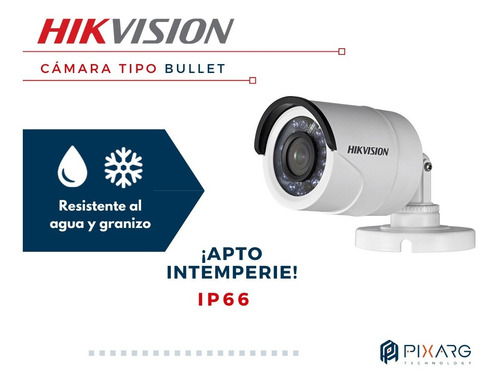 Imagen 3 de 8 de Camara Seguridad Hikvision 2mpx 1080p Bullet Exterior 2.8mm