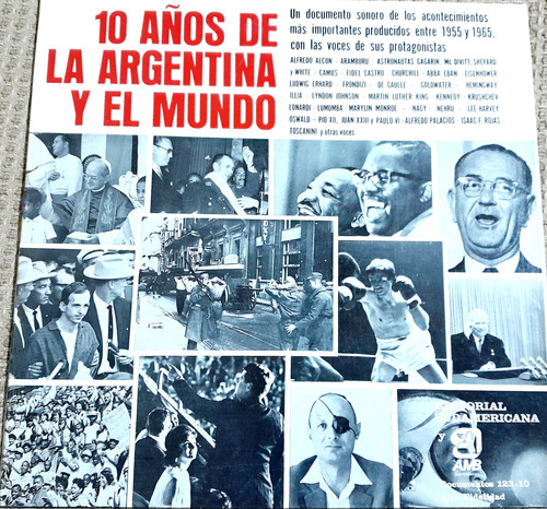 10 Años De Argentina Y El Mundo.vinilo L.p. Documento Sonoro