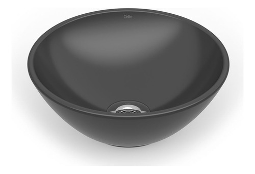 Cuba Apoio Redonda 35cm Basic Cinza Onix Celite
