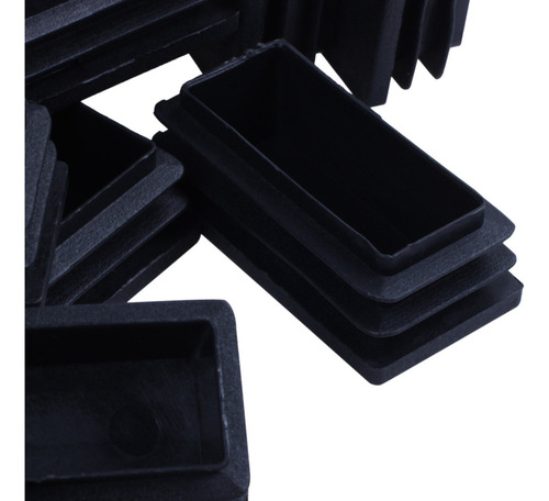 Tapones De Tubo De Plástico Rectangulares Con Extremo De Cie