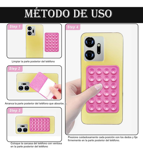 6 Piezas Ventosas Para Celular, Octopus Celular, Octobuddy, Soporte De Silicona Para Celular, Chupon Para Celular, Se