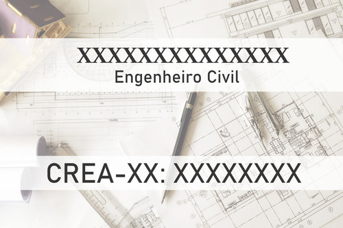 Placa Sinalização Engenheiro Obra Construção Civil 100 X 60