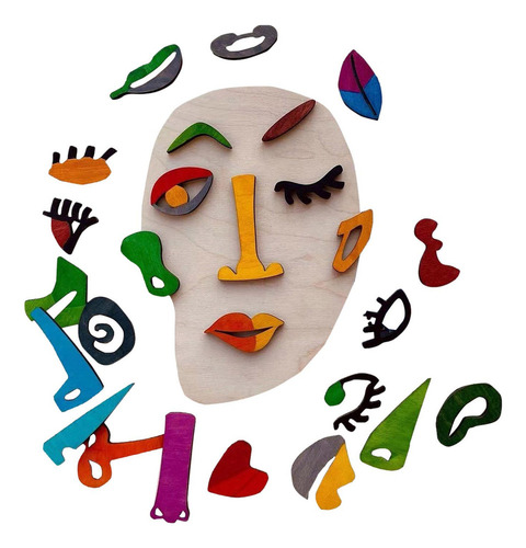 / Quebra-cabeça Montessori De Madeira Criativa Caule