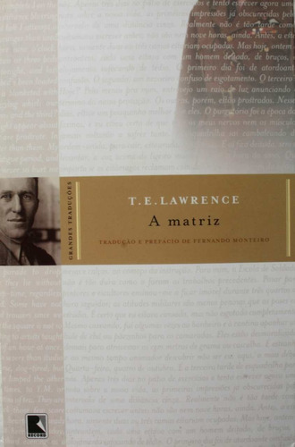 Livro A Matriz - Coleção Negra, De T. E. Lawrence. Editora Record, Capa Mole Em Português