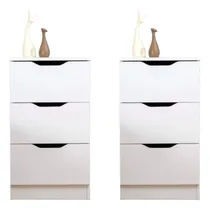 Comprar Combo 2 Veladores Vintage Iker 3 Cajones Ventitas Home