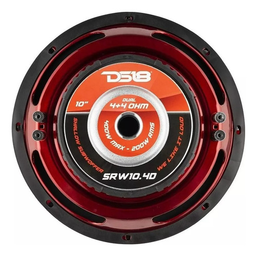 Subwoofer Plano Ds18 Srw 10'' 4 Ohms Srw10.4d Color Negro