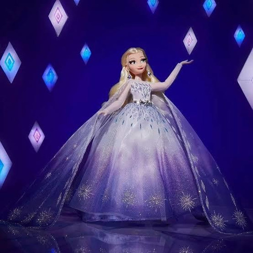 Disney Style Series Elsa Frozen De Colección Con Base