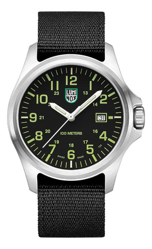 Reloj De Pulsera Luminox Para Hombre Negro X2.2517 Bisel Acero