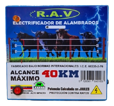 Energizador R.a.v 110v-40km Cerco Eléctrico Ganadero
