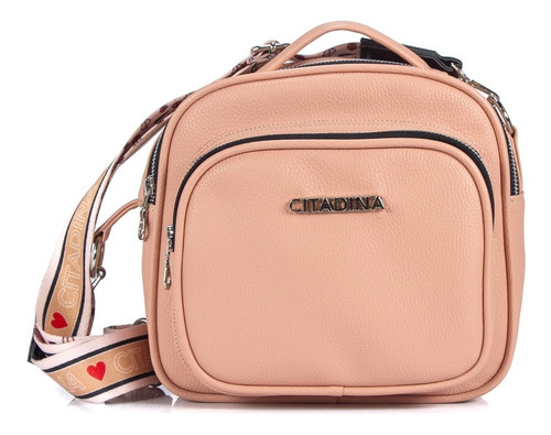 Imagen 1 de 6 de Bolso Bandolera Dama Sintetico Regulable Citadina Moda Brena