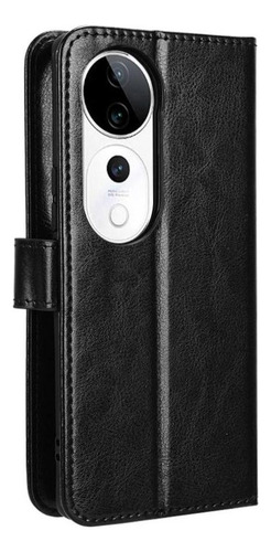 Carcasa For Vivo V40 5g Flip Funda Titular De La Tarjeta