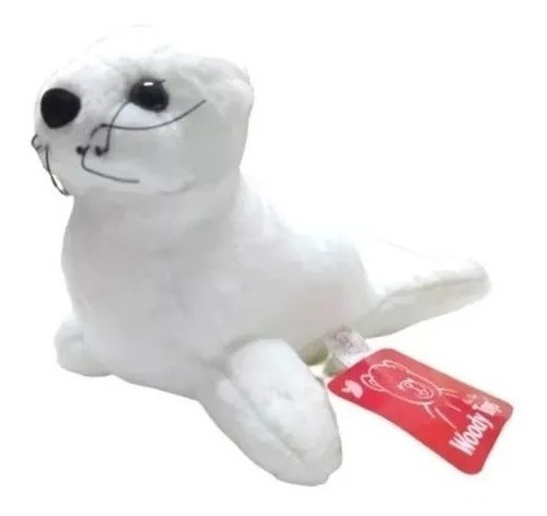 Foca De Peluche Blanca Chica 12cm Animales Marinos 10819xs