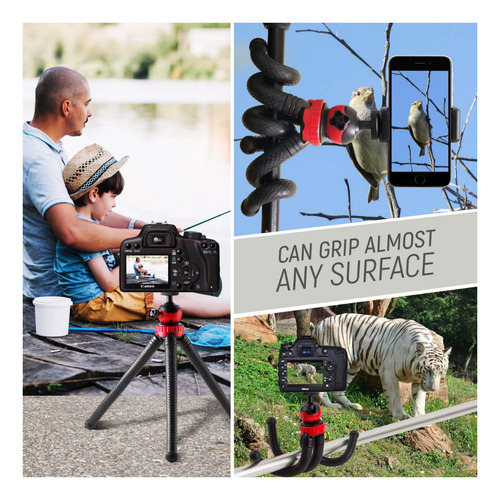 Tripode Gorila Flexible De 30 Cm Para Celular Y Camara De Fotografia Videos Flexible Con Soporte Selfie Para Telefono Gxtronics