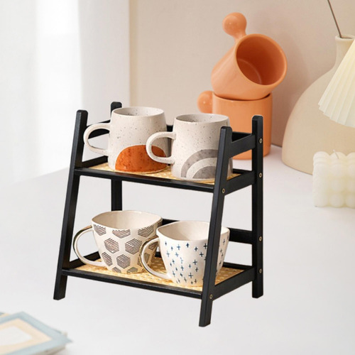 Estante De Drenaje Para Botellas, Soporte Para Tazas Negro