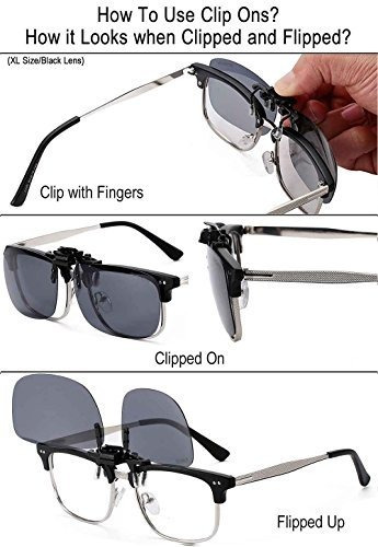 Gafas De Sol Polarizadas Con Clip De Metal Para Gafas De Sol 