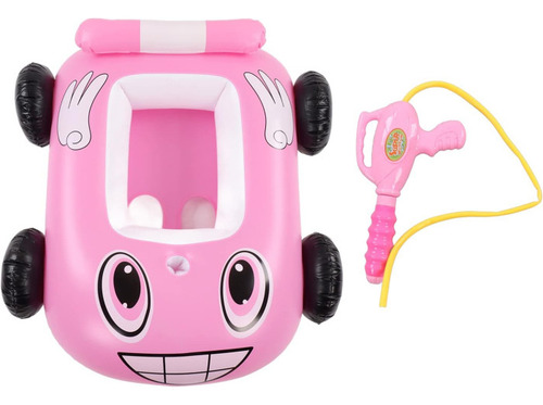 Inflable De Piscina Para Niños Juguete De Alberca,lanzador Color Rosa