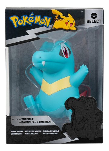 Pokémon. Figura De Vinilo. Totodile. Pokémon Original. Mpuy.