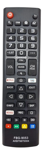 Controle Remoto Tv Led Compatível LG Com Netflix Fbg-9053