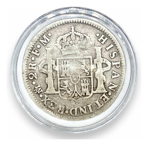 Moneda De México De Plata 2 Reales F M 1776 Carlous Iiii