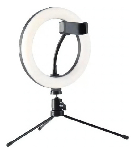 Luz Pra Tirar Fotos Live Maquiagem Iluminador Ring Light Led Cor da estrutura Preto Cor da luz 3200K-6500K 110V/220V