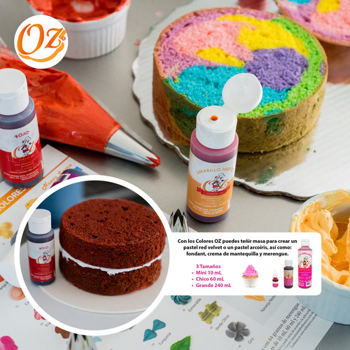 Colorante Café Comestible En Gel Grande 240 Ml Repostería