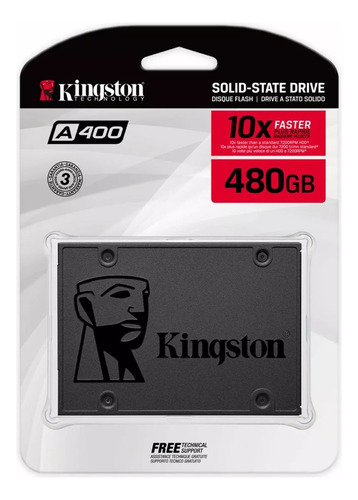 Disco Duro Solido Ssd Kingston 480gb Sata3 2.5 Sa400s37/480g