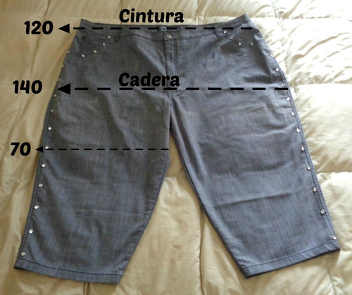 Bermuda Mujer Jean Talle Grande