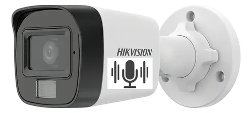 Câmera Ip Hikvision Poe 1080p Lente4,0mm Com Áudio + Cor Branco