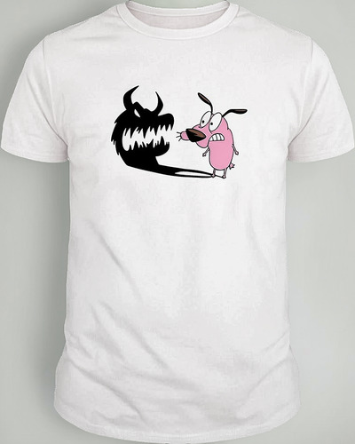 Playera Perro Clásicos Coraje Caricaturas Cab/dam/inf