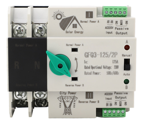 Interruptor De Transferencia Automática De Doble Potencia, V