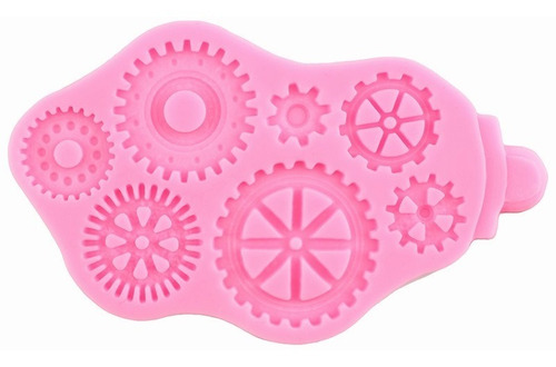Molde De Engranajes Brújula 3d Para Fondant Pasta Resina