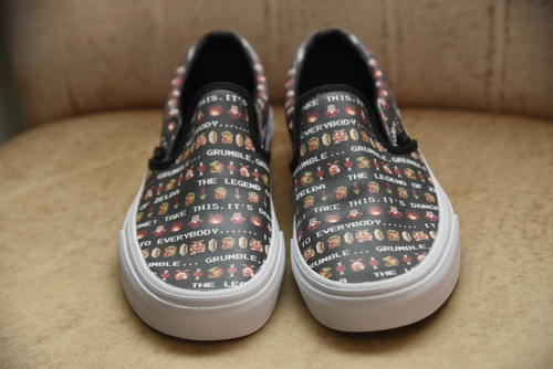 Tênis Vans Nintendo Legend Of Zelda Infantil Slip-on